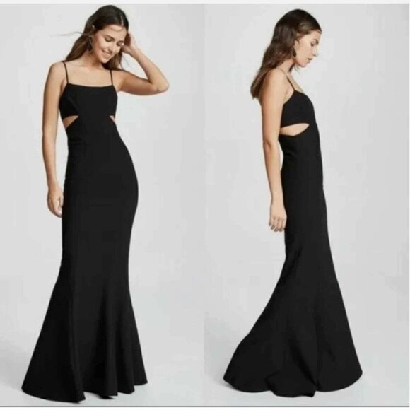 Likely Tamarelli Gown Black Cutout Black size 4 - Picture 1 of 11